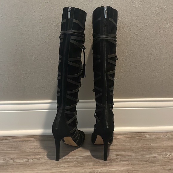Tall Lace Up Boots - Picture 3 of 5